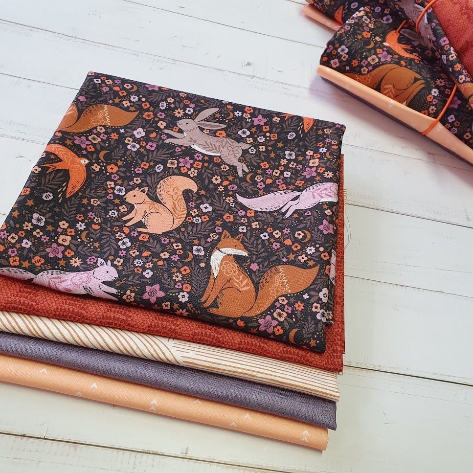 Fat Quarter Set "Wild" - Waldtiere