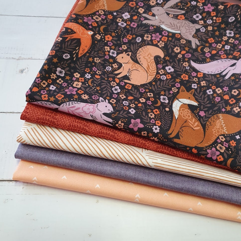 Fat Quarter Set "Wild" - Waldtiere