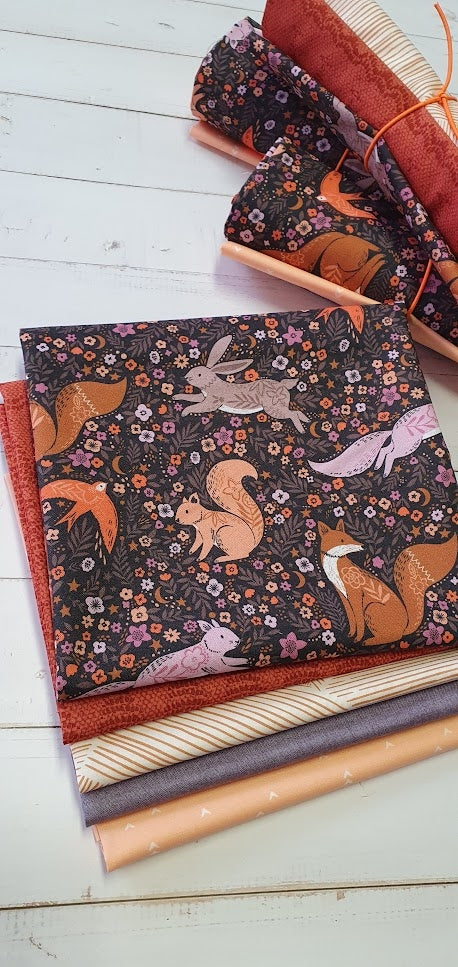 Fat Quarter Set "Wild" - Waldtiere