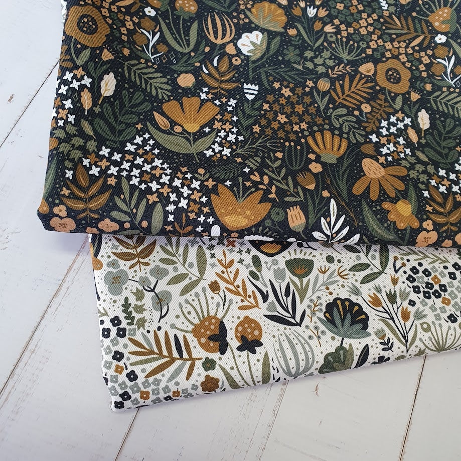 MYO Design - Twill Canvas - Blumenwiese - moonlite