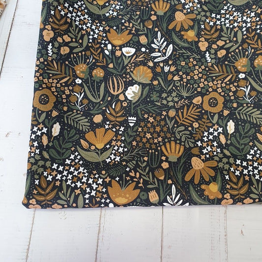 MYO Design - Twill Canvas - Blumenwiese - midnight