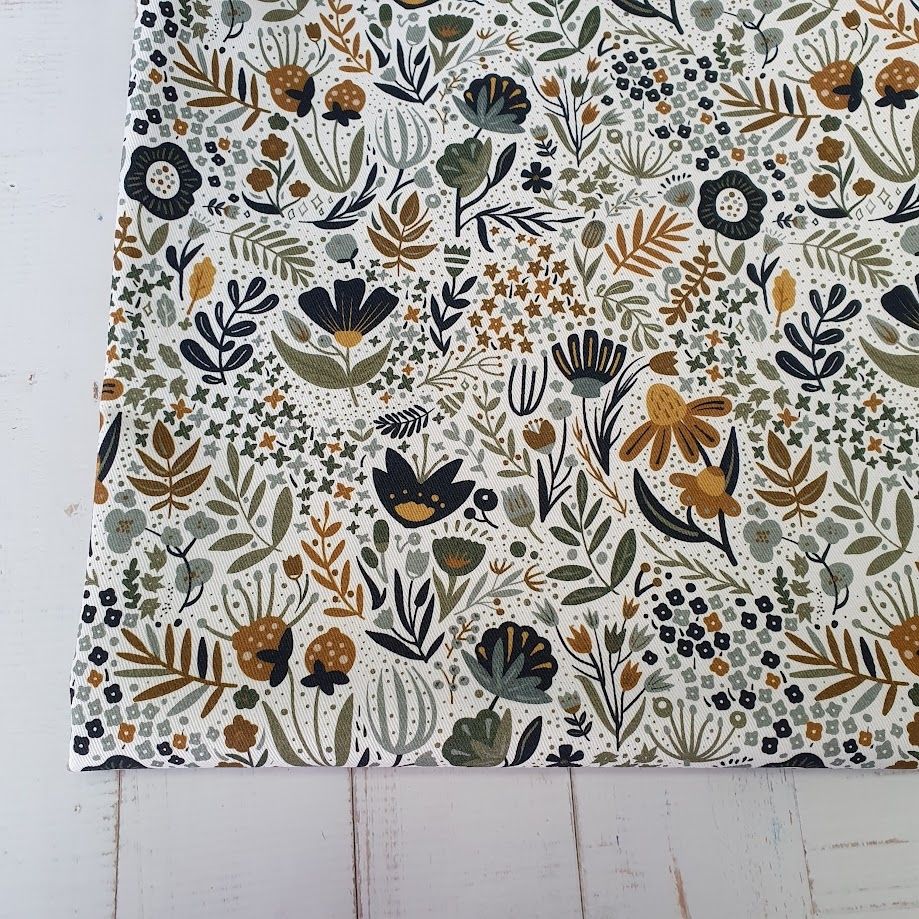 MYO Design - Twill Canvas - Blumenwiese - moonlite