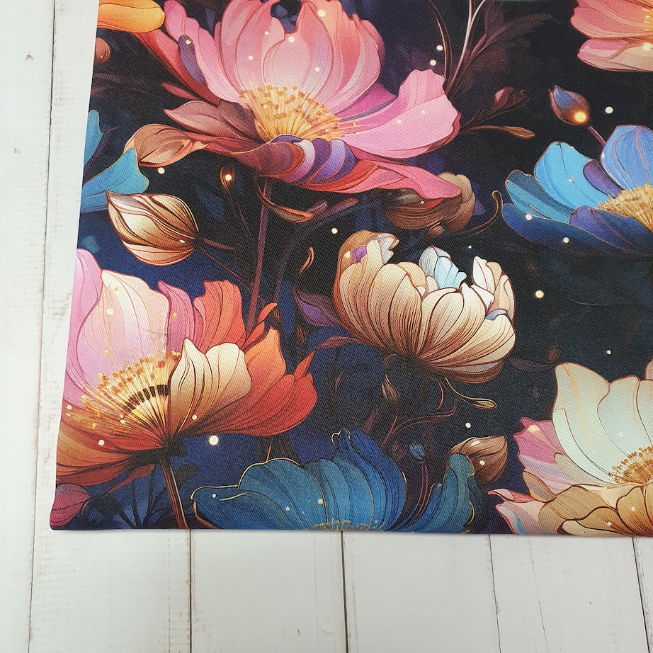 MYO Design - Twill Canvas - Rainbow Flowers