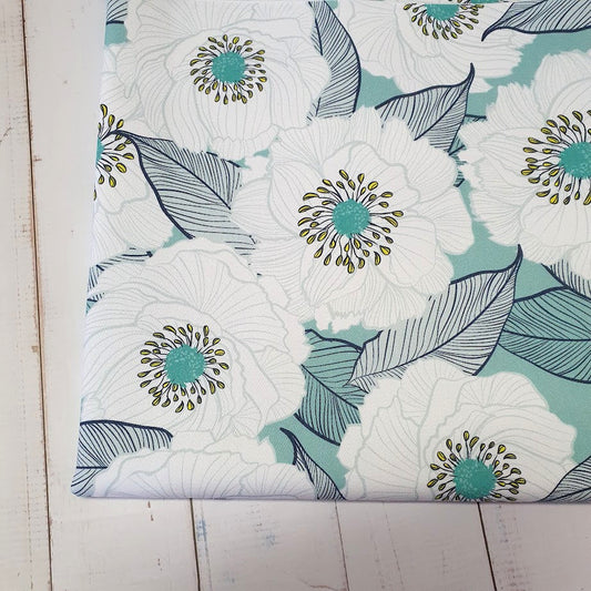 MYO Design - Twill Canvas - Blooming - türkis