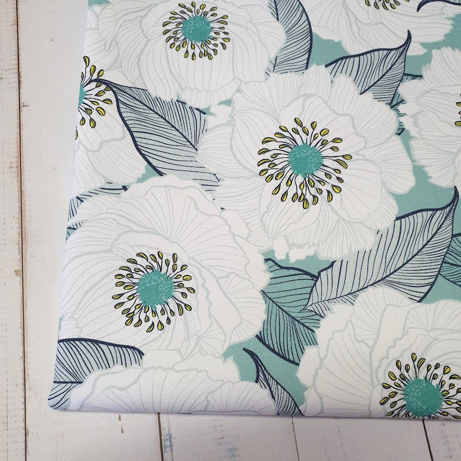 MYO Design - Twill Canvas - Blooming - türkis