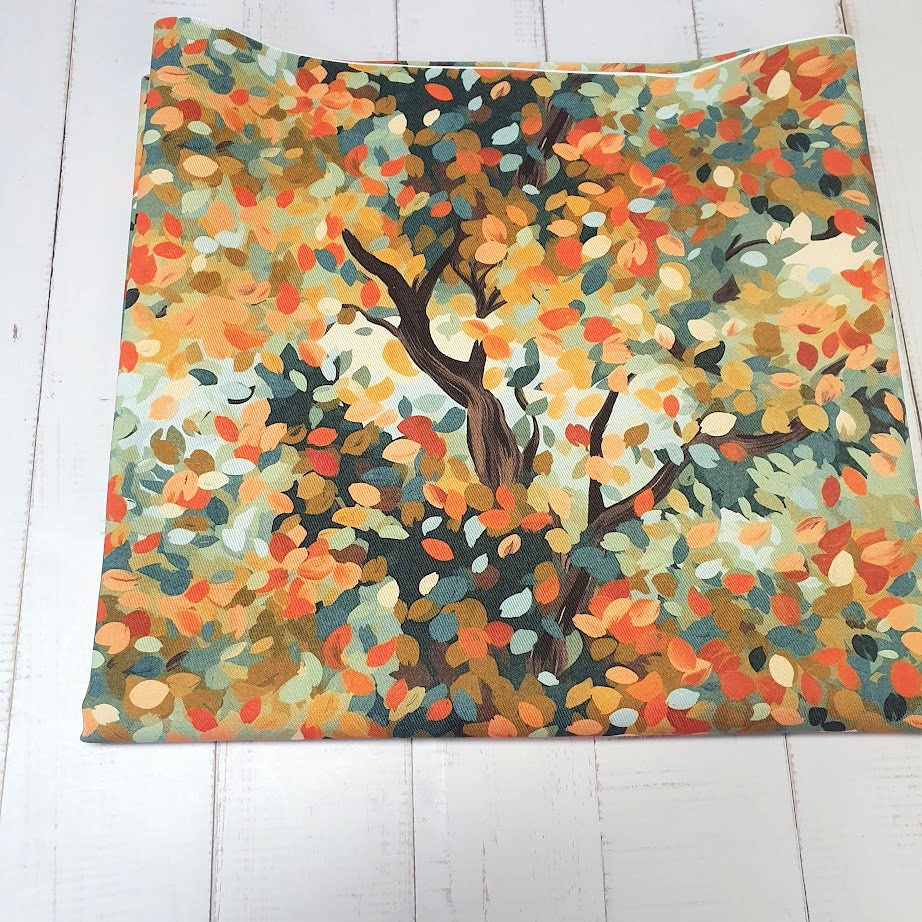 MYO Design - Twill Canvas - Herbstblätterwald - orange