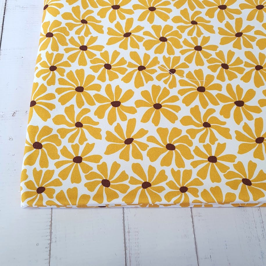 MYO Design - Twill Canvas - Yellow Flowers