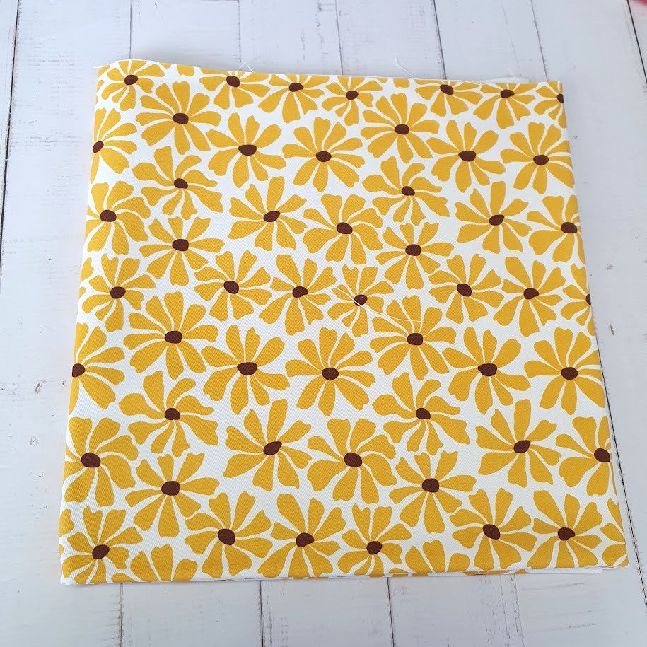 MYO Design - Twill Canvas - Yellow Flowers