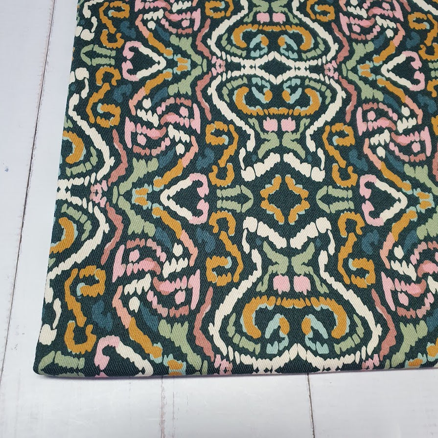 MYO Design - Twill Canvas - Ethnic Ikat mint