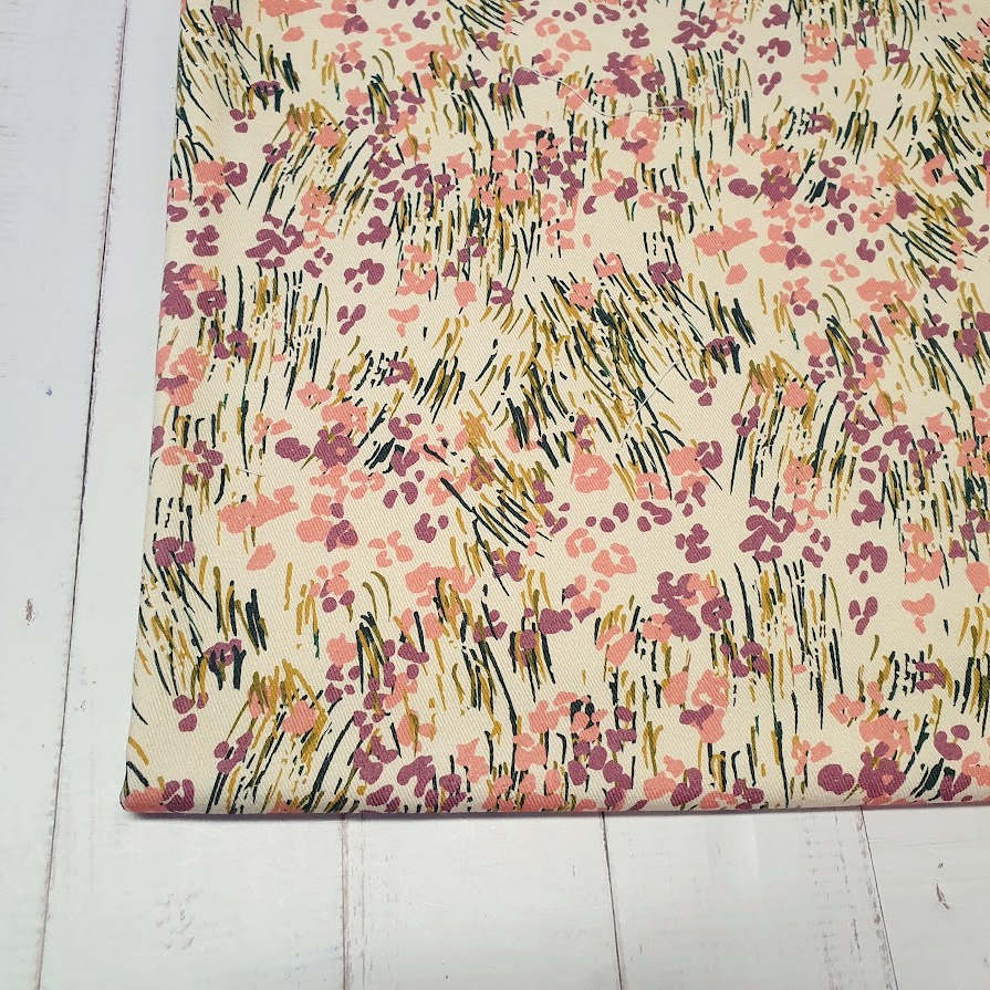 MYO Design - Twill Canvas - Tiny Flowers rose