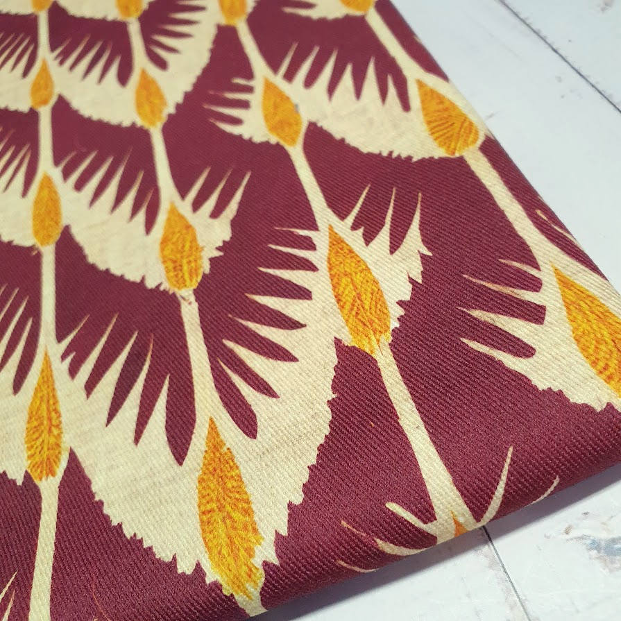 MYO Design - Twill Canvas - Berry Ikat