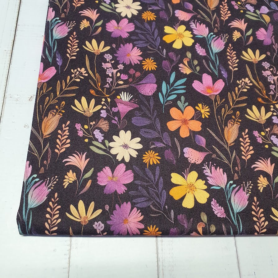 MYO Design - Twill Canvas - Purple Meadow