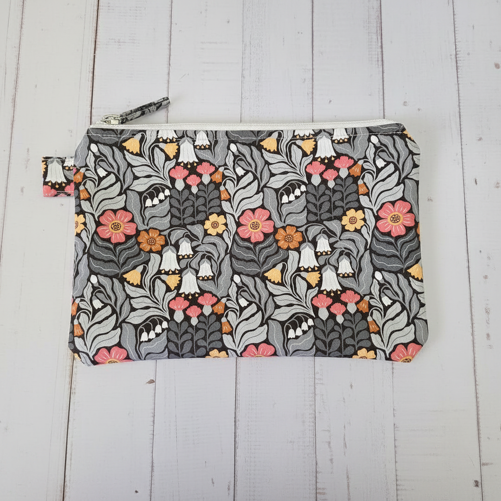 MYO Design - Twill Canvas - Maiglöckchen Wiese - grau