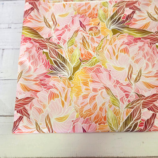 MYO Design - Twill Canvas - Mosaic Flowers - pastel