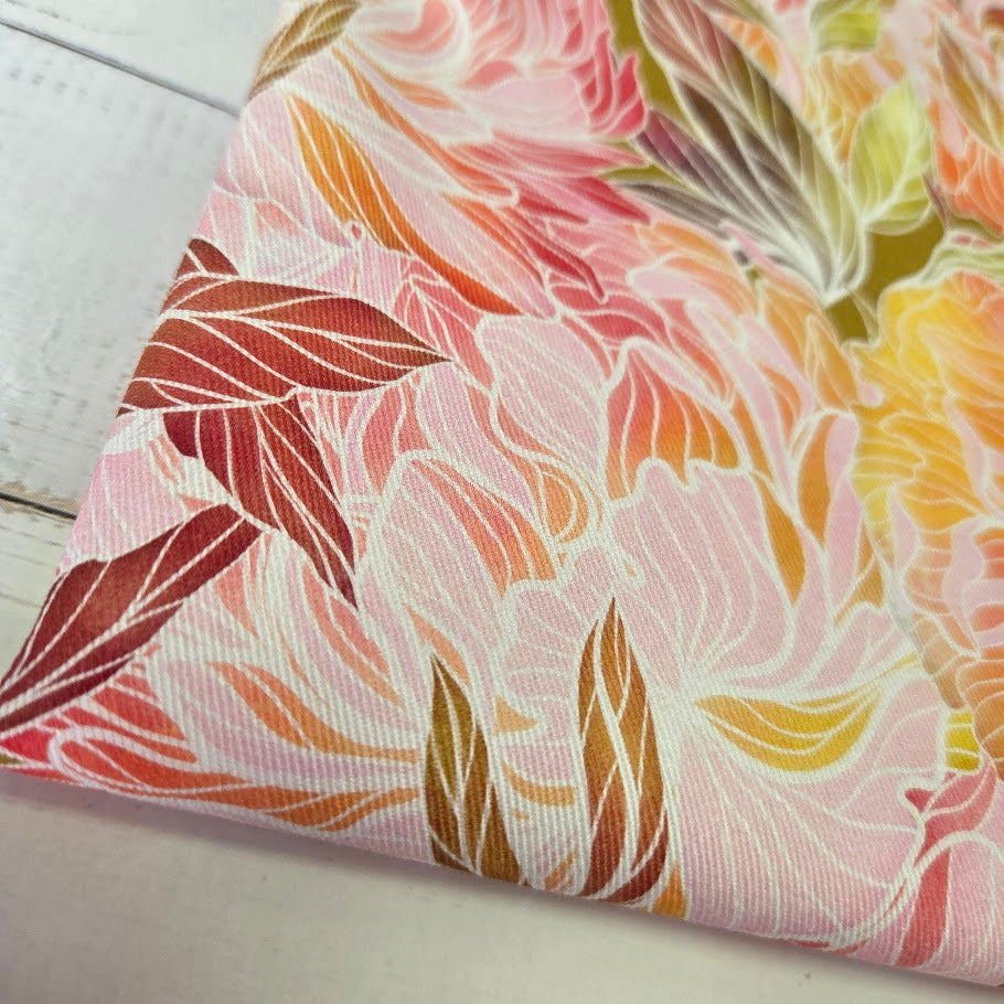 MYO Design - Twill Canvas - Mosaic Flowers - pastel