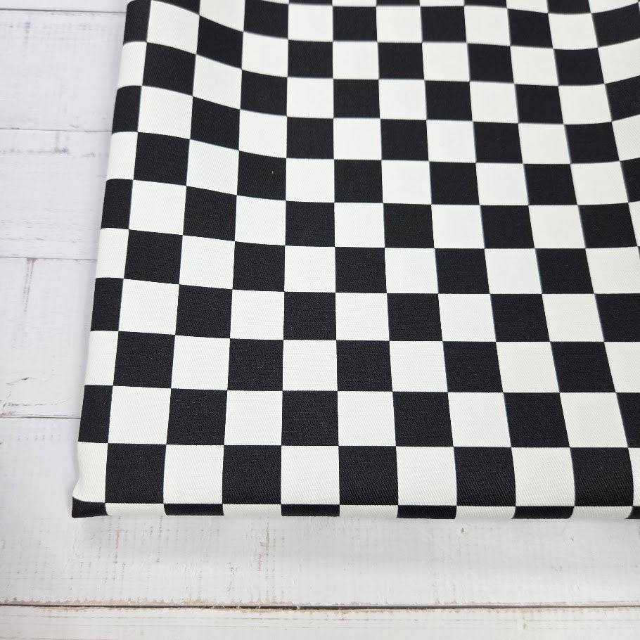 Checkerd - Karo Twill Canvas in schwarz