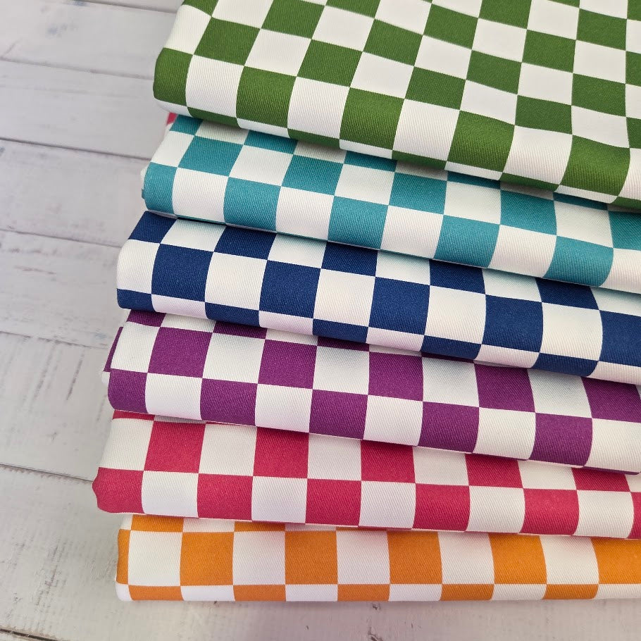 Vorbestellung: Checkerd - Karo Twill Canvas in 7 Farben