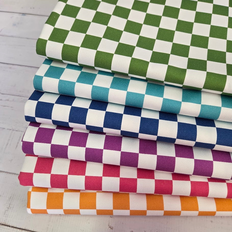 Vorbestellung: Checkerd - Karo Twill Canvas in 7 Farben