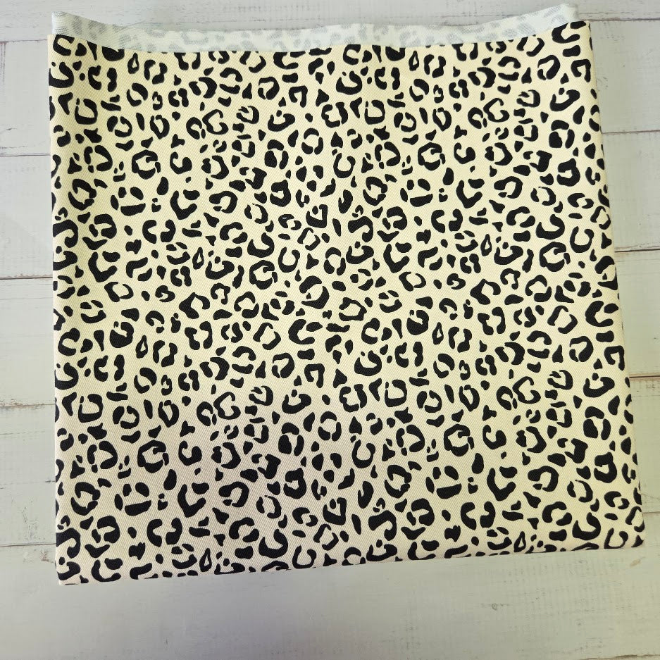 MYO Design - Twill Canvas - Leopard - schwarz-ecru