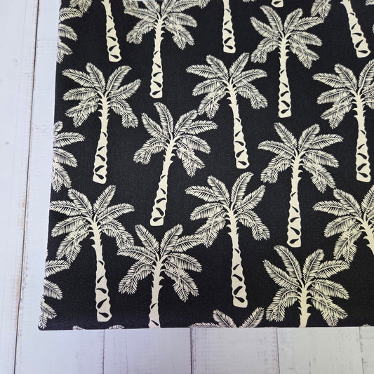 MYO Design - Twill Canvas - Palmen - schwarz-weiß