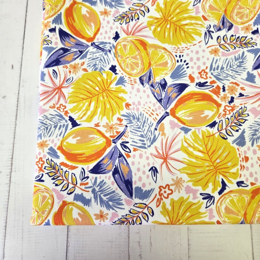 MYO Design - Twill Canvas - Amalfi Fruit - Lemon