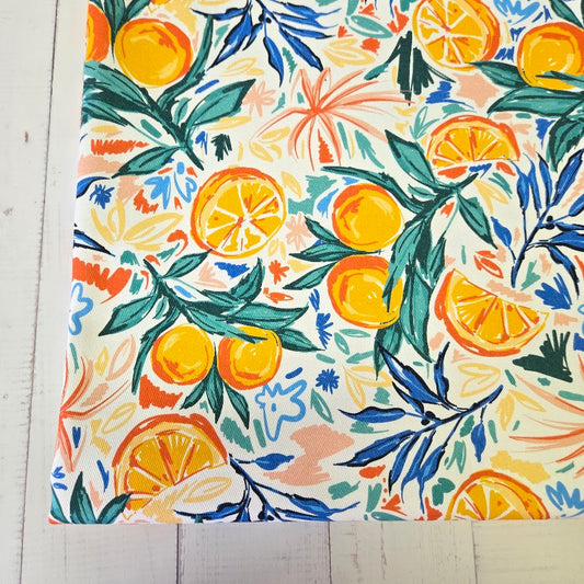 MYO Design - Twill Canvas - Amalfi Fruit - Orange