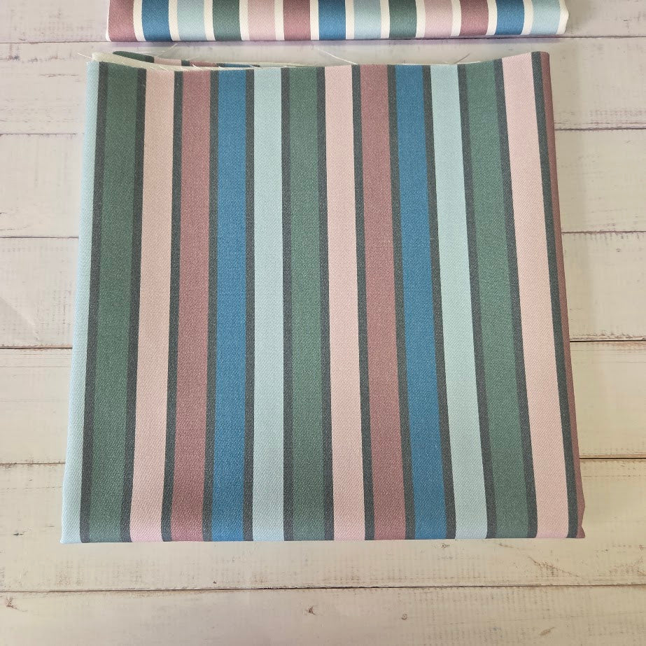 MYO Design - Twill Canvas - Stripes - Pastell grey