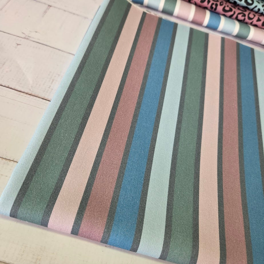 MYO Design - Twill Canvas - Stripes - Pastell grey