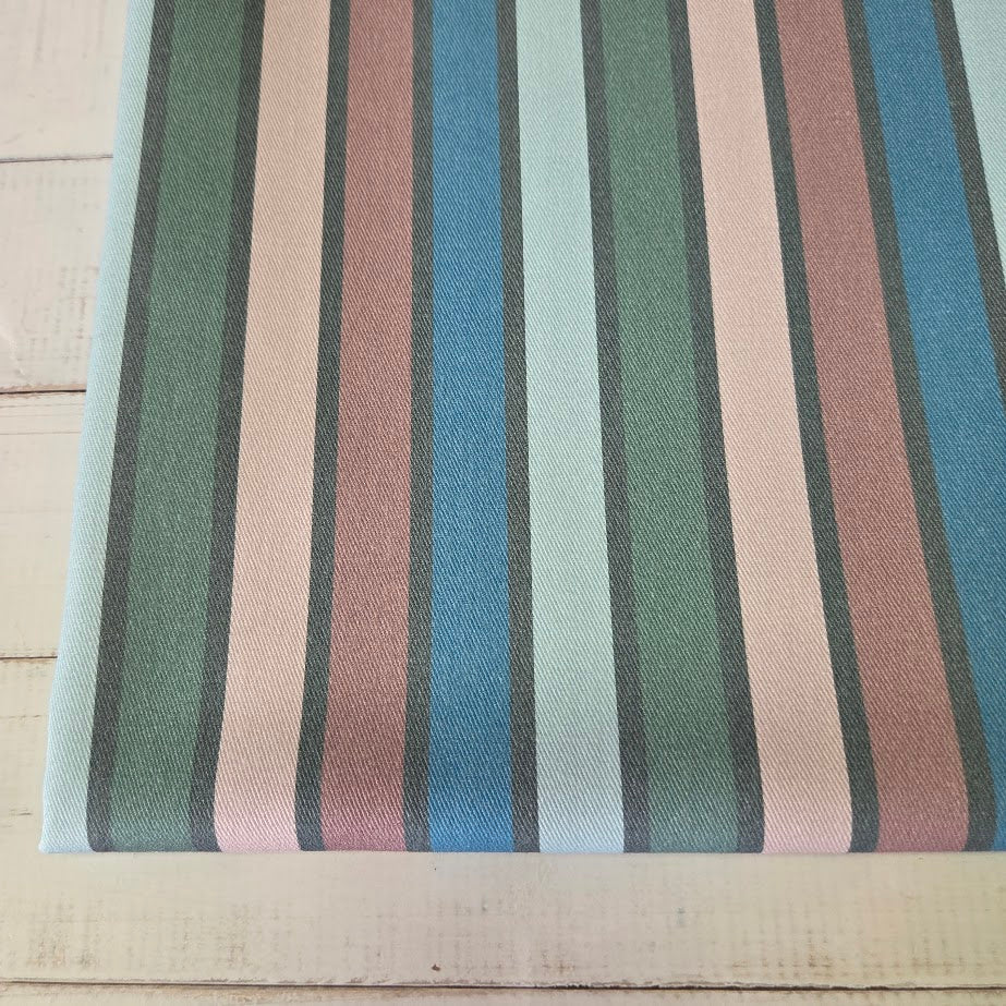 MYO Design - Twill Canvas - Stripes - Pastell grey