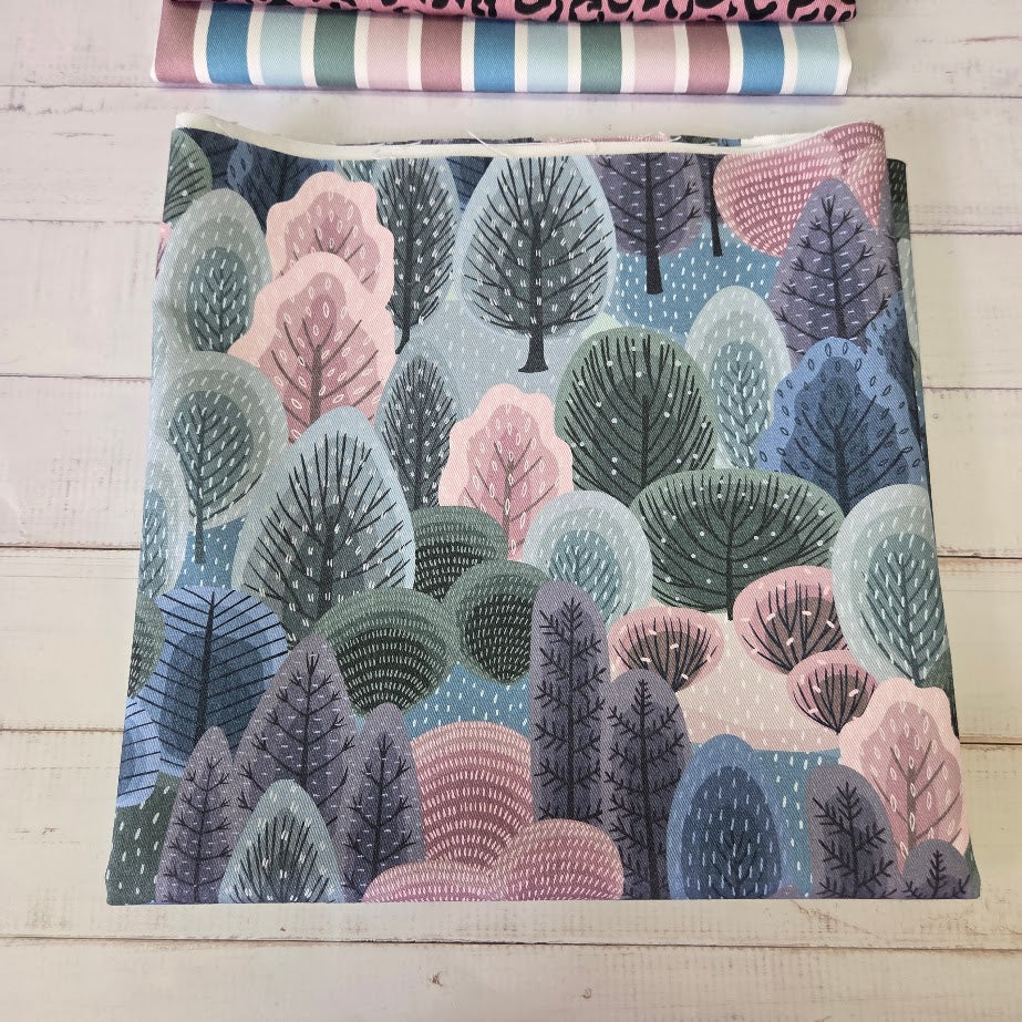 MYO Design - Twill Canvas - Winterwald - pastell