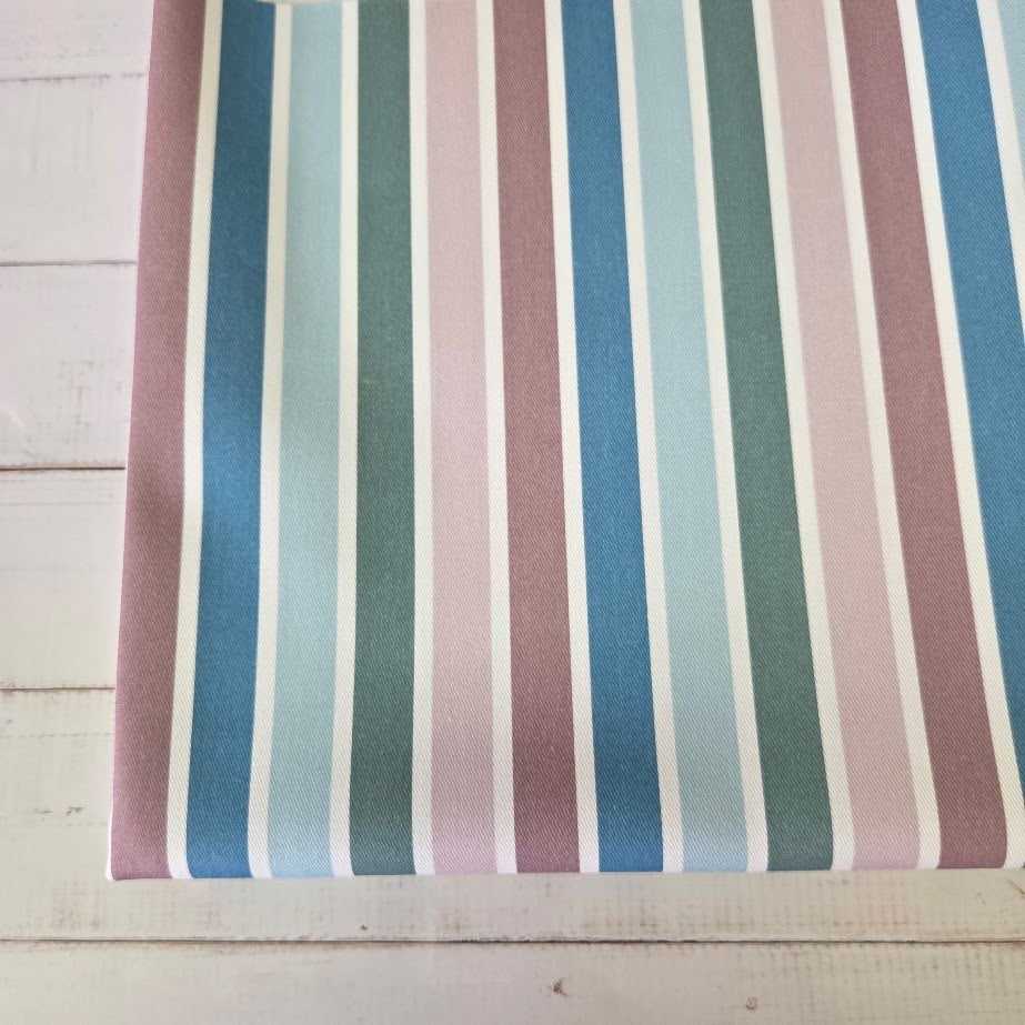 MYO Design - Twill Canvas - Stripes - Pastell white