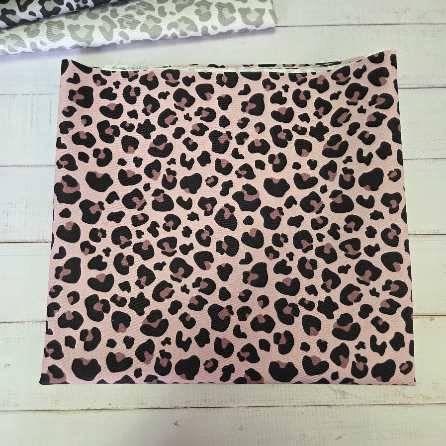 MYO Design - Twill Canvas - Leopard - pale rose