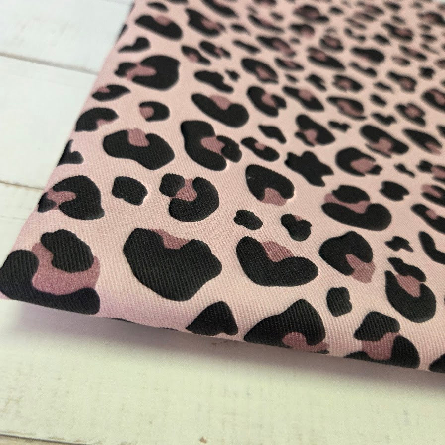 MYO Design - Twill Canvas - Leopard - pale rose