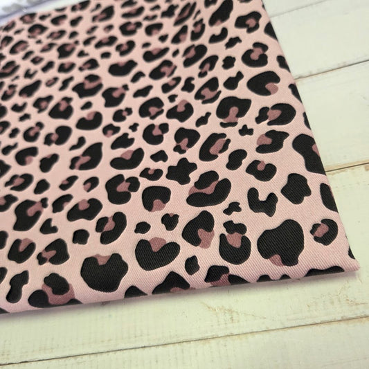 MYO Design - Twill Canvas - Leopard - pale rose