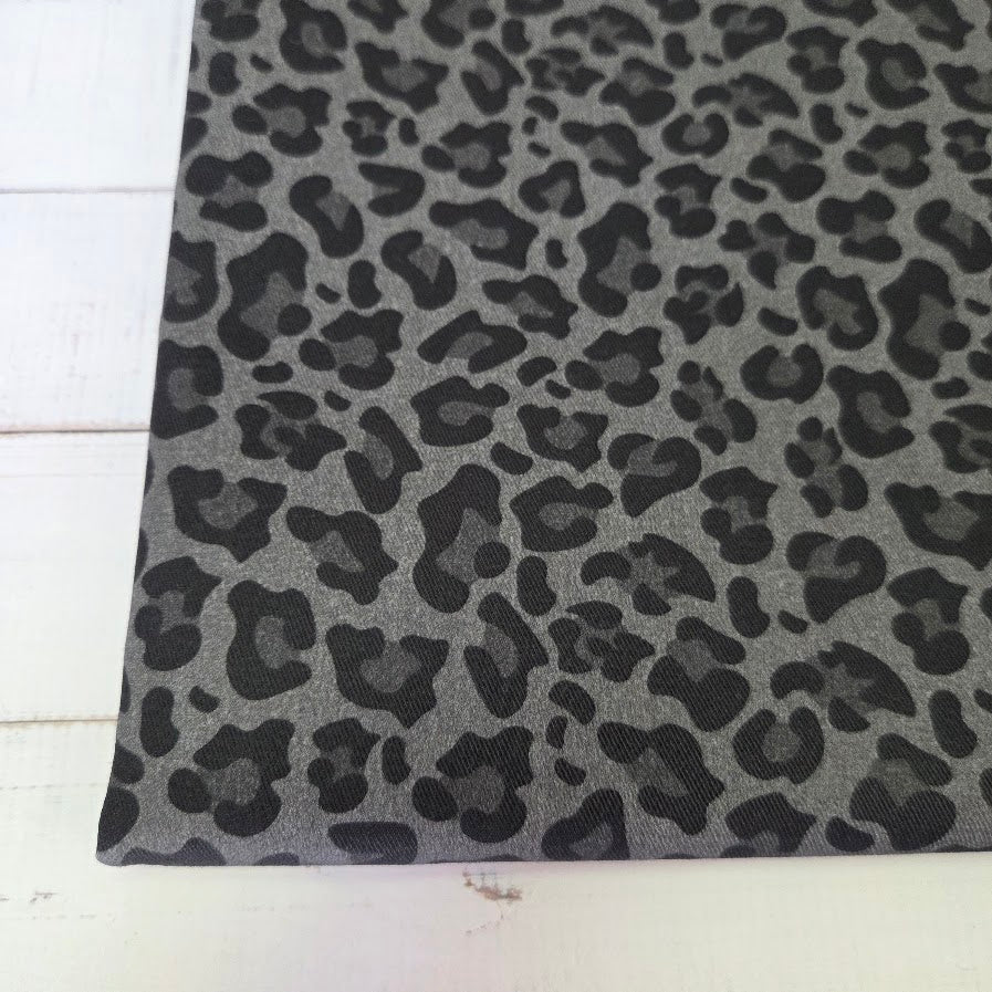 MYO Design - Twill Canvas - Leopard - dunkelgrau
