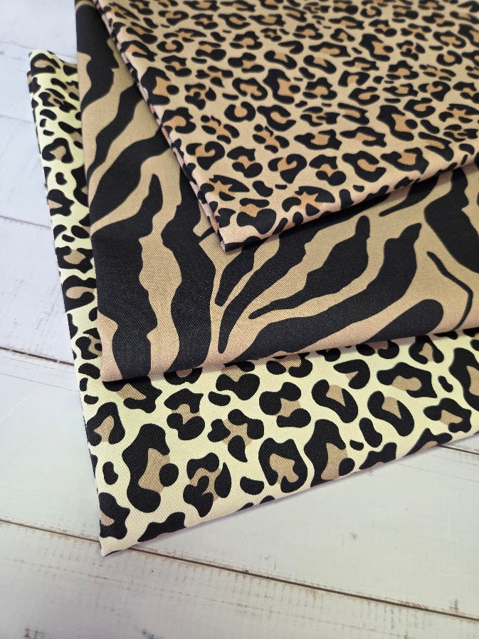 MYO Design - Twill Canvas - Leopard - hellbraun