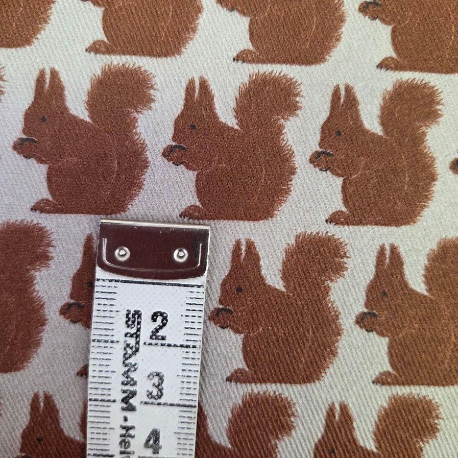 MYO Design - Twill Canvas - Stay Wild - Eichhörnchen braun