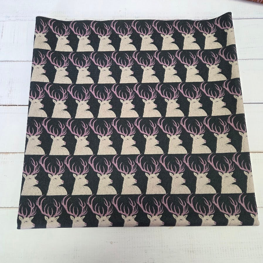 MYO Design - Twill Canvas - Stay Wild - Hirsche dunkelpetrol