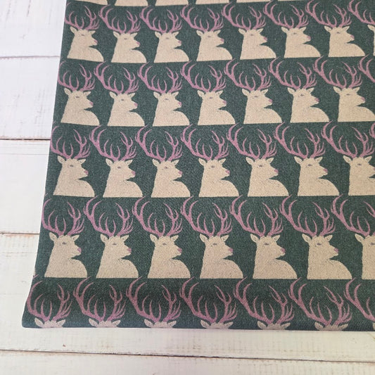 MYO Design - Twill Canvas - Stay Wild - Hirsche dustypetrol