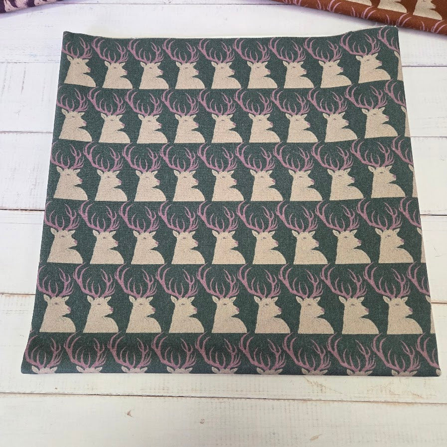 MYO Design - Twill Canvas - Stay Wild - Hirsche dustypetrol