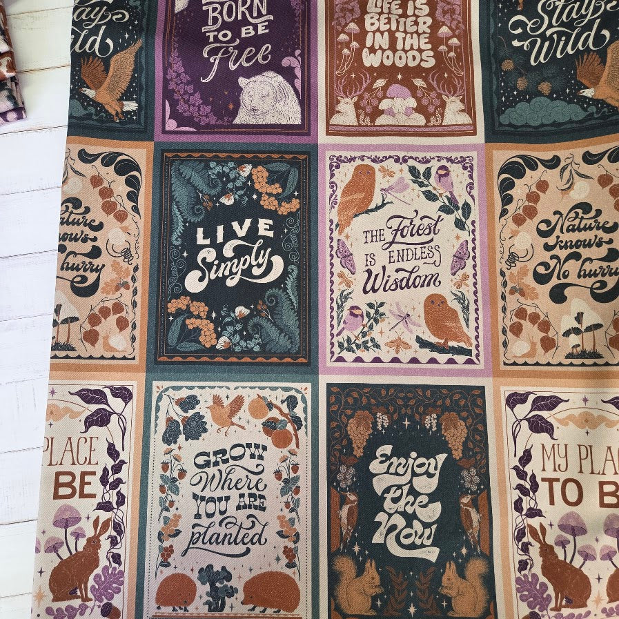 MYO Design - Twill Canvas - Stay Wild - Panels