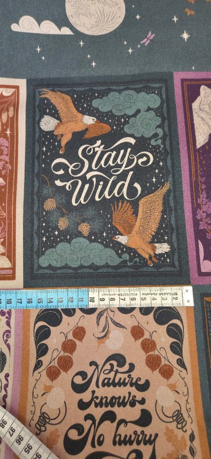 MYO Design - Twill Canvas - Stay Wild - Panels
