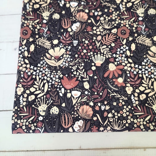 MYO Design - Twill Canvas - Blumenwiese - berryblue
