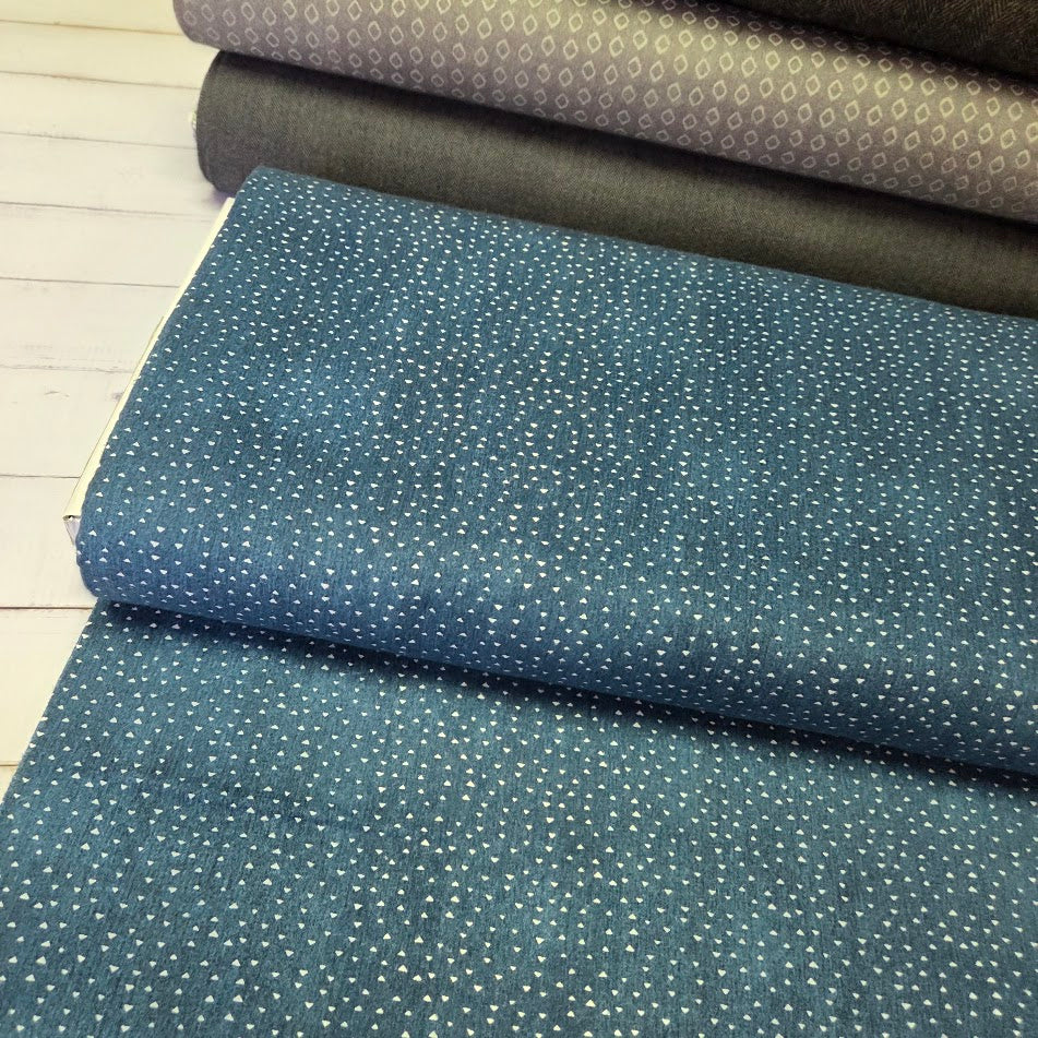 Windham Fabrics - Atlas Flannel - denimblau