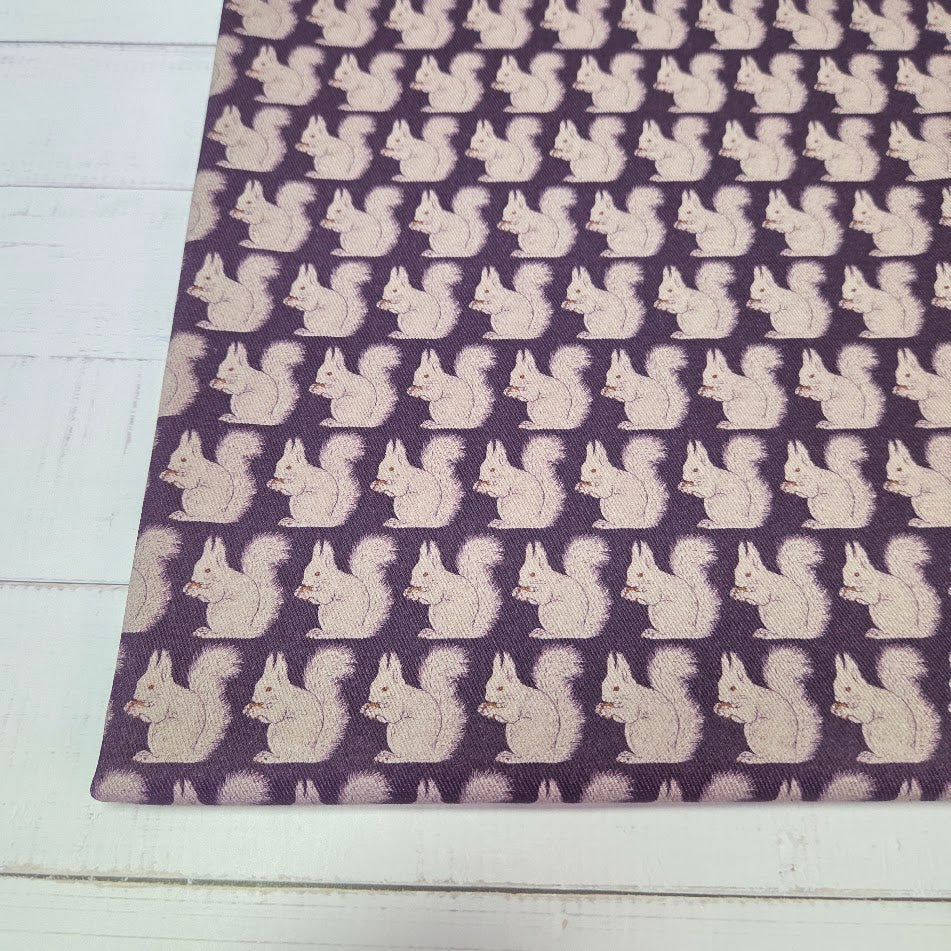 MYO Design - Twill Canvas - Stay Wild - Eichhörnchen purple