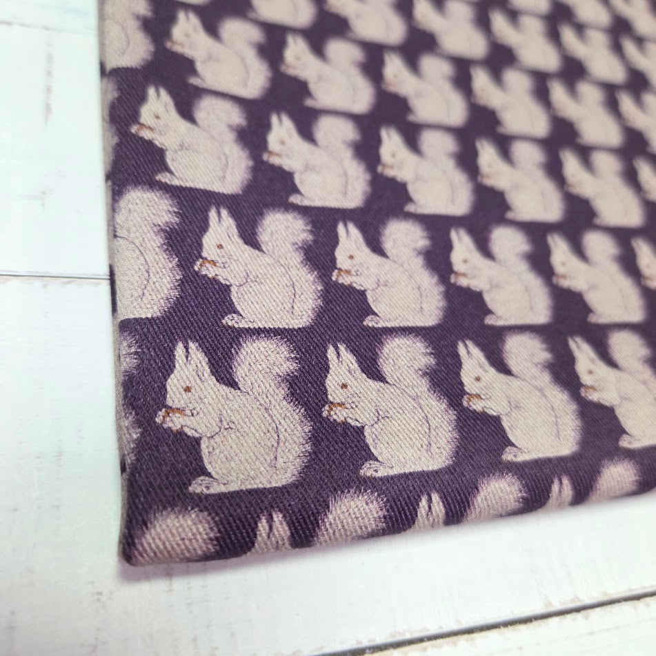 MYO Design - Twill Canvas - Stay Wild - Eichhörnchen purple