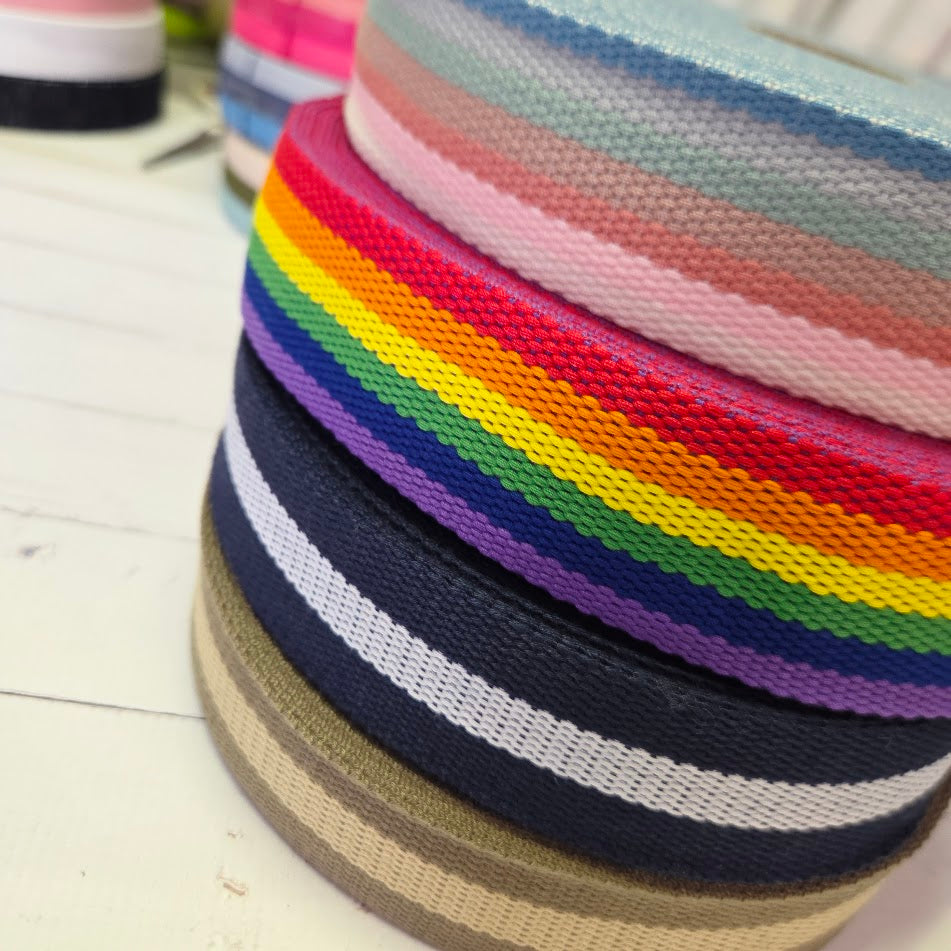 Gurtband zweifarbig - 40mm - verschiedene Farben