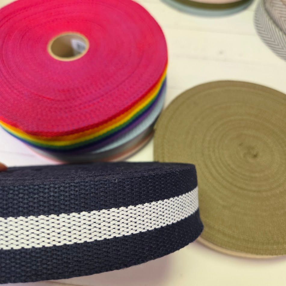 Gurtband zweifarbig - 40mm - verschiedene Farben