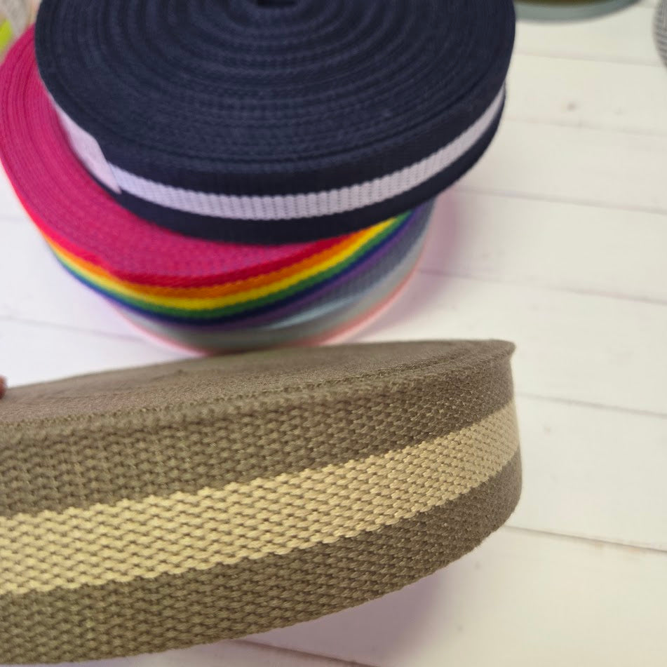 Gurtband zweifarbig - 40mm - verschiedene Farben