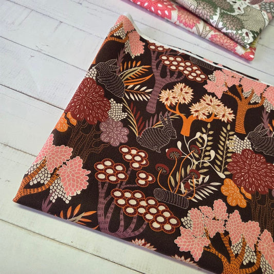 MYO Design - Twill Canvas - Zauberwald - dunkelbraun